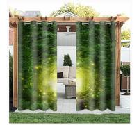 MyNvy Cortina terraza Cortinas de Exterior, Resistentes al Agua, Protección UV, Cortina Exterior con Ojales, Cortina Opaca para Jardín, Patio, Balcón,1 Trozo(Color:b,Size:2.5 * 2.7m)