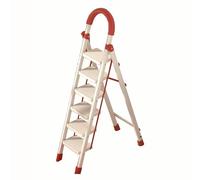 MyNvy Escalera pequeña Plegable Escalera Plegable de Metal Domestica, Taburete Plegable peldaño Extra Ancho y con Apoyabrazos Carga hasta 150 KG(Color:162cm,Size:)