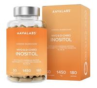 Myo Inositol & D-Chiro - con Zinc, Vitamina B6, Cromo, Selenio, Folato, Saw Palmetto, L-Carnitina, Azafrán y Diente de León - 180 Cápsulas Inositol Myo & D-Chiro - Suministro para 45 Días - Vegano