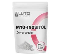 Myo-Inositol en polvo - Polvo de Inositol 100% puro - Dosis diaria de 2000 mg - 250 gramos - Vitamina B7 - Insípido y soluble - Sin aditivos innecesarios - LUTO Supplements