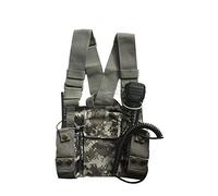 MYOBU Bolsa de nailon ajustable Walkie Talkie Bolsa de pecho Mochila Portaequipaje Bolsa de transporte para diferentes radios bidireccionales walkie-talkie, Un color, One Size