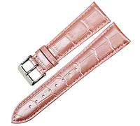 MYobu Correa de cuero Purple Acessory Watch Strap 12mm 14mm 16mm 17mm 18mm 19mm 20mm 22mm correas (Color : Rosa, Size : 16mm)
