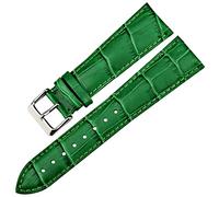MYobu Correa de cuero Purple Acessory Watch Strap 12mm 14mm 16mm 17mm 18mm 19mm 20mm 22mm correas (Color : Verde, Size : 12mm)