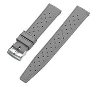 MYOBU Strap de silicona tropical de 22 mm de 20 mm correa de buceo de buceo correa impermeable de la correa de reemplazo de los hombres Ajuste for Seiko correas (Color : Rubber Gray, Size : 20mm)