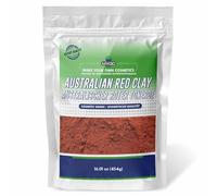 MYOC Australian Red Clay - Pure Natural Cosmetic Grade | Ideal para máscaras faciales, soaps, scrubs y cosméticos formulations | 16 oz (454 g)