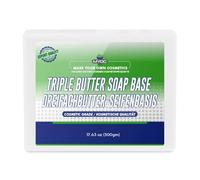 MYOC Base triple de jabón de mantequilla, manteca de karité, cacao y coco, base de fundición y fundición para hacer jabón DIY, 500 g