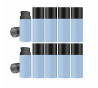 MYOC Blue Airless Bottle Set with Black Pump | 10 Bottles | 15ml | Leak-Proof & Precise Dispensing | Ideal for DIY Beauty & Skincare