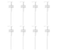 MYOC Dispensador de bomba blanca, 500 ml, 19 cm de altura, 28/30 mm, plástico duradero, ideal para loción, champú, acondicionador y productos de belleza y cuidado de la piel para el cuidado de la piel