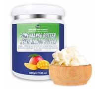 Myoc Manteca de mango - Calidad cosmética | Mantequilla suave no grasa para el cuidado de la piel, cuidado del cabello y formulaciones de cuidado personal | Para cremas, bálsamos y acondicionadores