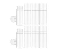MYOC White Airless Bottle Set with White Pump | 8 Bottles | 15ml | Leak-Proof & Precise Dispensing | Ideal for DIY Beauty & Skincare