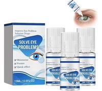 Myopia Reversal Eye Drops, Eye Wellness Drops for Eye Problem Solution Drops, Alleviate Eye Fatigue, Clear Eyesight,Alleviate Eye Fatigue, Clear Eyesight,Treatment Eye Problems Solution Drops (3 Pcs)