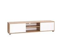 MyosHome - Mueble TV Salon Mesa para TV Color Roble y Blanco 180 x 40 x 41 cm Atenea