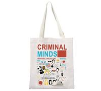 MYOSPARK Regalo inspirado en programas de televisión criminales, bolsa de lona para programas de televisión criminales, Bolsa de mano Crim Minds del Reino Unido, 正常
