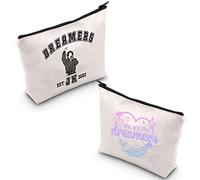 MYOSPARK Singer Bolsa de maquillaje regalo We are The Dreamers Music Lovers regalo para niñas K-POP Music Aficionado Singer Fans Regalo Singer Merchandise, Bolsa de los sueños del Reino Unido, moderno
