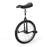 MYOYAY Monociclo de entrenamiento de equilibrio de 20 pulgadas con soporte de monociclo, altura ajustable, 20 pulgadas, monociclo de lujo para niños y adultos, unisex, para profesionales, deportes al