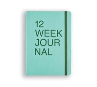 myPAPERCLIP Diario de bienestar de 12 semanas, tamaño A5, 210 páginas, 80 g/m², 84 diarios, 12 semanales, 3 páginas de revisión mensual, registro de bienestar, hábitos conscientes, reflexión (menta)