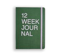 myPAPERCLIP Diario de bienestar de 12 semanas, tamaño A5, 210 páginas, 80 g/m², 84 diarios, 12 semanales, 3 páginas de revisión mensual, registro de bienestar, hábitos conscientes, reflexión (verde)