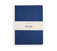 myPAPERCLIP NeoBasic B5 - Cuaderno liso | 160 páginas, 80 g/m², tapa blanda de 250 g/m², B5 (17,6 x 25 cm) | Azul