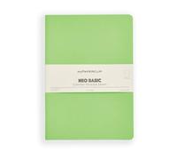myPAPERCLIP NeoBasic B5 - Cuaderno liso | 160 páginas, 80 g/m², tapa blanda de 250 g/m², B5 (17,6 x 25 cm) | Verde