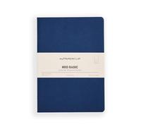 myPAPERCLIP NeoBasic - Cuaderno A5 liso, 192 páginas, 80 g/m², tapa blanda de 250 g/m², A5 (14,8 x 21 cm), color azul