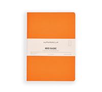 myPAPERCLIP NeoBasic - Cuaderno rayado A5 | 192 páginas, 80 g/m², tapa blanda de 250 g/m², A5 (5.8 x 8.25 pulgadas) | Naranja