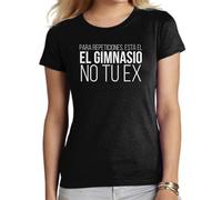 MyPato Camiseta de Adulto de Mujer Deporte Gimnasio Viste tu energía Gym Fitnes,Pesas Mancuernas rutinaas.. 003 XL