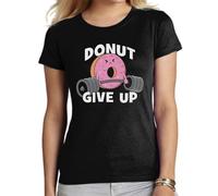 MyPato Camiseta de Adulto de Mujer Deporte Gimnasio Viste tu energía Gym Fitnes,Pesas Mancuernas rutinaas.. 024 S