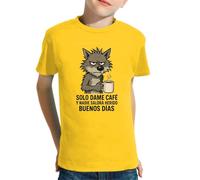 MyPato Camiseta Infantil de Niño Niña Comida Cafe EL Sabor Intenso DE LA MAÑANA TU Buena TASA DE ENERGIA,TU Inicio del Dia.. 033 4 años