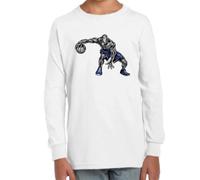 MyPato Camiseta Infantil Manga Larga de Niño Niña Deporte Basket Las Leyendas de la NBA o del Tablero del Baloncesto 016 8 años