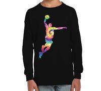 MyPato Camiseta Infantil Manga Larga de Niño Niña Deporte Basket Las Leyendas de la NBA o del Tablero del Baloncesto 027 10 años