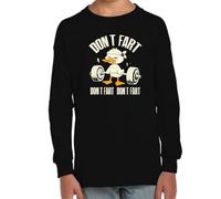 MyPato Camiseta Infantil Manga Larga de Niño Niña Deporte Gimnasio Viste tu energía Gym Fitnes,Pesas Mancuernas rutinaas.. 025 4 años