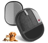 MyPera Guantes removedores de pelo de mascotas para gatos y perros, guantes electrostáticos para depilación de mascotas, herramienta de eliminación de pelo de animales mejorada, guantes de aseo