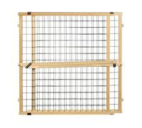 MYPET North States - Malla de alambre extra ancha de 50 pulgadas para instalar sin herramientas. Montaje a presión. Se adapta a 29.5 a 50 pulgadas de ancho (32 pulgadas de alto madera dura sostenible)