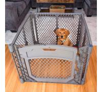 MyPet North States Petyard Plus: Corralito Plegable para Perros de 3 pies de Ancho, Interior o Exterior. Corral de Juego Independiente de 4 Paneles, Fabricado en Estados Unidos, 26 Pulgadas de Alto,