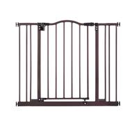 MYPET Puerta para mascotas Windsor Arch de 38.2 pulgadas de ancho: Construcción de metal resistente con tecnología de triple bloqueo. Puerta para perros y gatos. Montaje a presión. Se adapta a 28.25 a