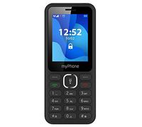MP myPhone 6320 Teléfono con Teclas Grandes, Batería de 1000 mAh, Double Sim, Cámara, MP3, Linterna - Negro