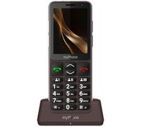 myPhone Bueno LTE teléfono para Mayores con Base de Carga, Pantalla de 2,8 Pulgadas, Teclas de Contacto rápido, botón SOS, 4G - Praline Collection