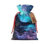 MyPiky 3D gráficos universo impresión espacial bolsas de regalo de Navidad regalo envoltura bolsas de almacenamiento paquete cordón bolsa de regalo para fiesta vacaciones