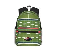 MyPiky American Football Field And Ball Print Mochila para Mujeres Hombres, Viaje Portátil Mochila, Bolsa De Ordenador, Mochila Casual Bolsa De Viaje, Negro, Talla Única, Negro 1, One Size