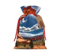 MyPiky Arches National Park - Bolsas de regalo de Navidad con estampado estándar, bolsas de regalo, bolsa de almacenamiento, bolsa de regalo con cordón para fiestas y vacaciones