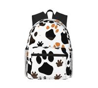 MyPiky Art Guitar Patrón Impresión Mochila Casual,Mochila Ligero Portátil Mochilas Para Hombres Mujeres, Bolsa De Computadora De Trabajo De Viaje, Huellas de animal, One Size