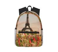 MyPiky Belle Tour Eiffel Paris Impreso Mochila Para Mujeres Hombres, Mochila De Viaje Ordenador Portátil, Bolsa De Computadora, Mochila Casual Bolsa De Viaje, Negro, Talla Única, Negro, One Size