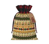 MyPiky Bohemia estilo tradicional africano patrón impresión Navidad cordón regalo bolsas, bolso de cordón, Navidad Navidad Bolsas de almacenamiento del partido reutilizable