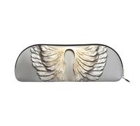 MyPiky Bolsa de maquillaje con estampado de alas de ángel, bolsa de cosméticos, bolsa de almacenamiento de viaje, neceser de recepción, estuche para lápices, estuche para lápices, Angel Wing, Talla