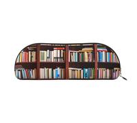 MyPiky Bolsa de maquillaje con impresión de libros, bolsa de cosméticos, bolsa de almacenamiento de viaje, neceser de recepción, estuche para lápices, estuche para lápices, Libros, Talla única