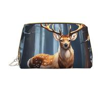 MyPiky - Bolsas de cosméticos con estampado de ciervo, bolsa de maquillaje de cuero pequeño para bolso, bolsa de cosméticos para mujer de viaje, ciervo, un tamaño, Ciervos, One Size