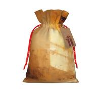 MyPiky Bolsas de regalo de Navidad con impresión de pintura histórica, bolsas de regalo, bolsa de almacenamiento, bolsa de regalo con cordón para fiestas y vacaciones