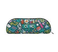 MyPiky Dibujos animados Ciencia Tema Impresión Recibido Bolsa Bolsa de Maquillaje Bolsas de cosméticos Bolsa de almacenamiento de Viaje Bolsa de Inodoro Recibido Bolsas Lápiz Bolsa De Dibujos Animados