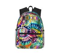 MyPiky Exotic Tribe Tie Dye Style Print Mochila para Mujeres Hombres, Viaje Portátil Mochila, Bolsa De Ordenador, Mochila Casual Bolsa De Viaje, Negro, Talla Única, Negro 1, One Size