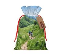 MyPiky Fútbol campo impresión Navidad regalo Bolsas envoltura bolsas de almacenamiento paquete cordón regalo bolsa para fiesta vacaciones